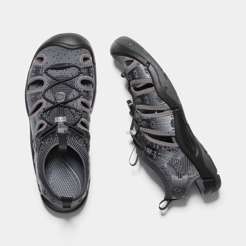 Keen Evofit One Mens Sandals Grey/Black NZ Sale (5632-XKLOE)